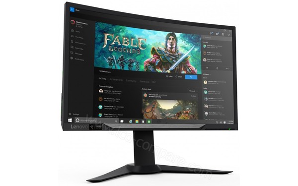 LENOVO Y27g - Vue 3/4 gauche