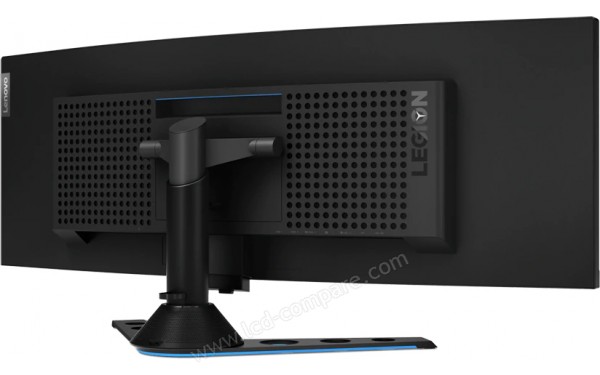 LENOVO Legion Y44w-10 - Vue 3/4 arri&egrave;re avec barre de son optionnelle