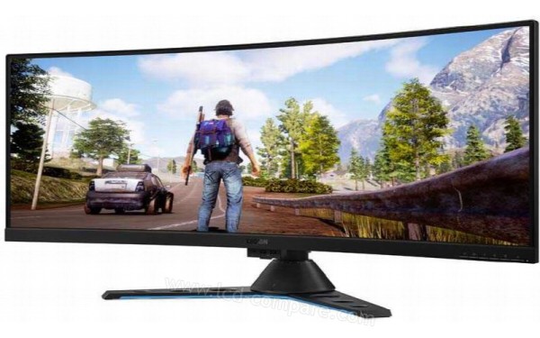 LENOVO Legion Y44w-10 - Vue 3/4 droite avec barre de son optionnelle