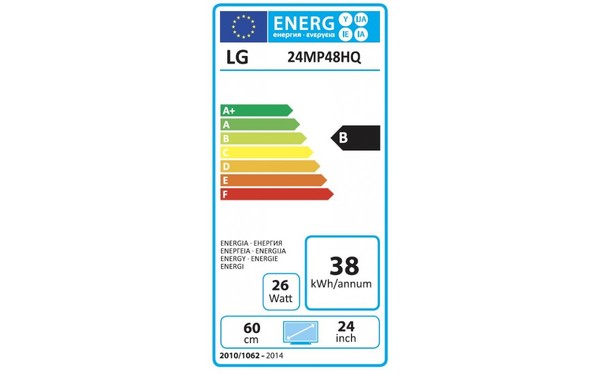 LG 22MP48HQ-P - &Eacute;tiquette &eacute;nergie