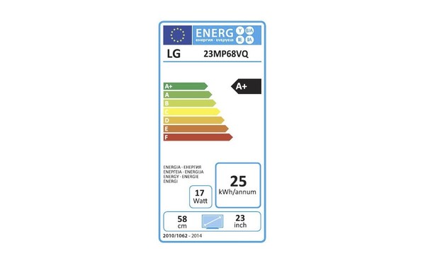 LG 23MP68VQ-P - &Eacute;tiquette &eacute;nergie