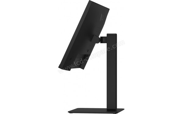 LG 24BA55W-B - Vue de profil bascul&eacute; vers l'arri&egrave;re