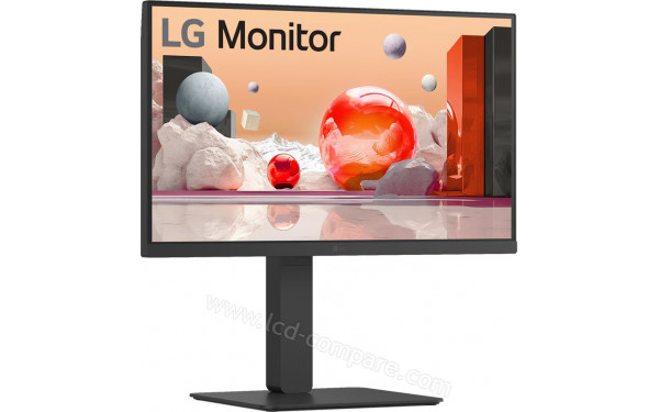 LG 24BA650-B - Vue 3/4 gauche