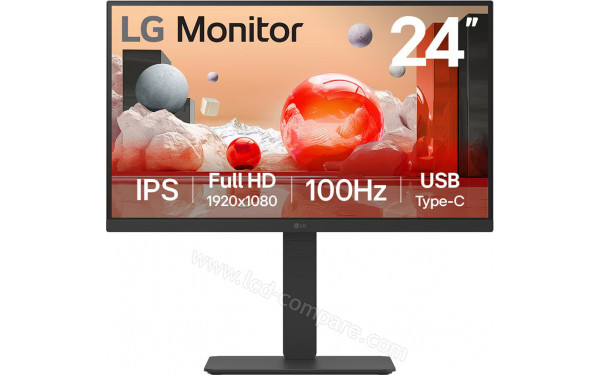 LG 24BA650-B - Vue de face