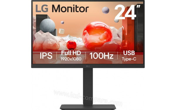 LG 24BA750-B - Vue de face
