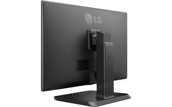 LG 24BK450H-B - Vue 3/4 gauche de l'arri&egrave;re