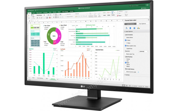LG 24BN550Y-B - Vue 3/4 droite