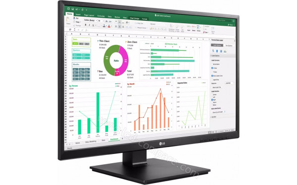 LG 24BN55YP-B - Vue 3/4 gauche