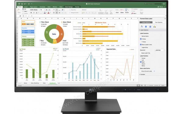 LG 24BN650Y-B - Vue de face