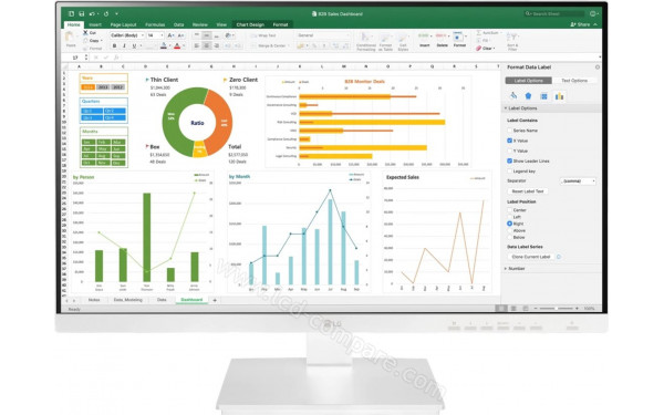 LG 24BN650Y-W - Vue de face