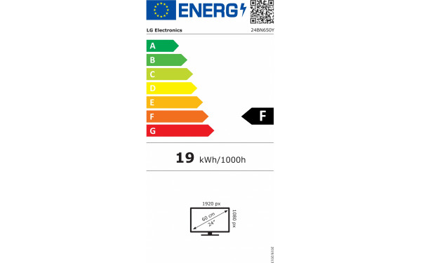 LG 24BN650Y-W - &Eacute;tiquette &eacute;nergie v2