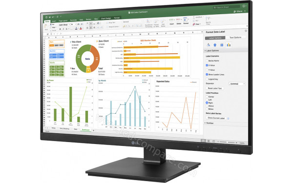 LG 24BN65YP-B - Vue 3/4 droite