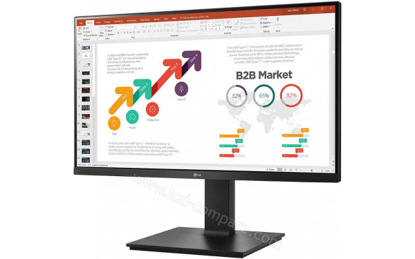 LG 24BP450S-B - Vue 3/4 droite