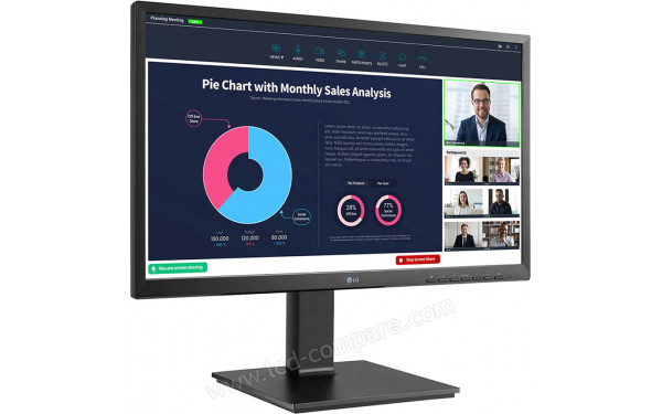 LG 24BP75CP-B - Vue 3/4 gauche