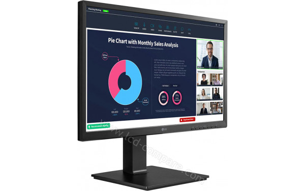 LG 24BP75CP-B - Vue 3/4 gauche