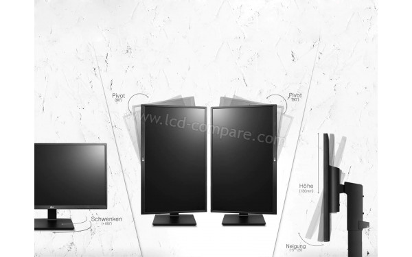 LG 24BQ55WY-B - Rotations dans tous les sens