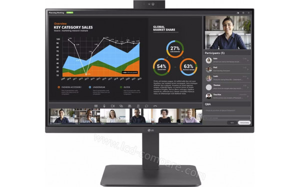 LG 24BR750C-C - Vue de face