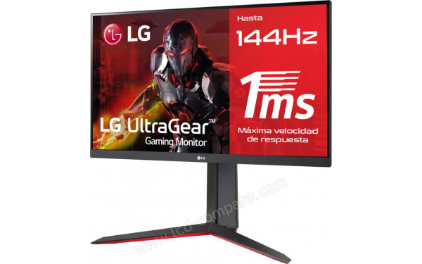 LG 24GN650-B - Vue 3/4 droite