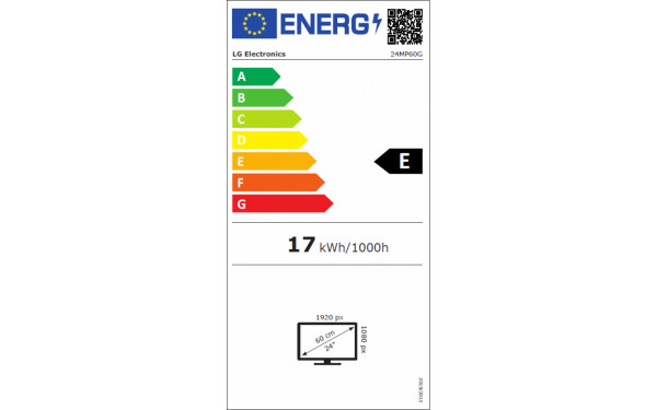 LG 24MP60G-B - &Eacute;tiquette &eacute;nergie v2