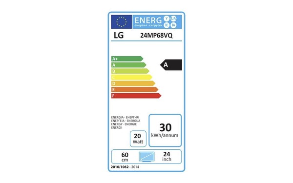 LG 24MP68VQ-P - &Eacute;tiquette &eacute;nergie