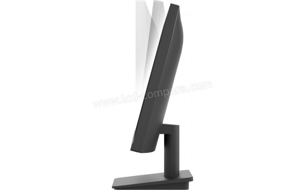 LG 24MS500-B - Vue de profil bascul&eacute; vers l'arri&egrave;re