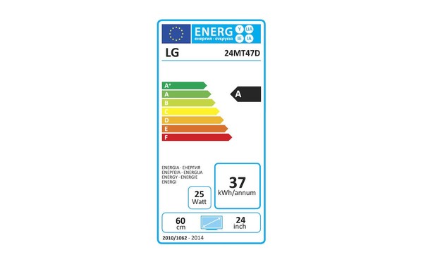 LG 24MT47D-PZ - &Eacute;tiquette &eacute;nergie