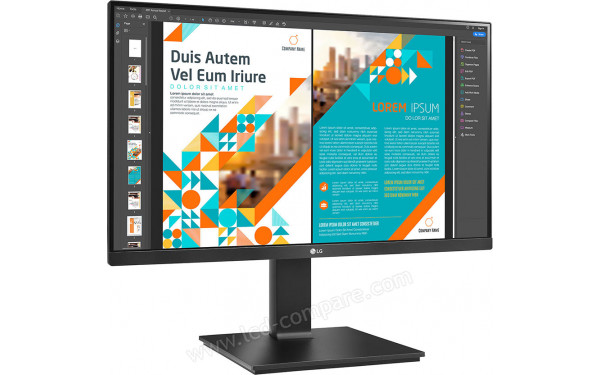 LG 24QP550-B - Vue 3/4 gauche