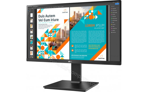 LG 24QP550-B - Vue 3/4 droite