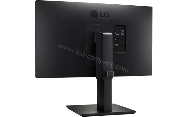 LG 24QP750-B - Vue 3/4 arri&egrave;re