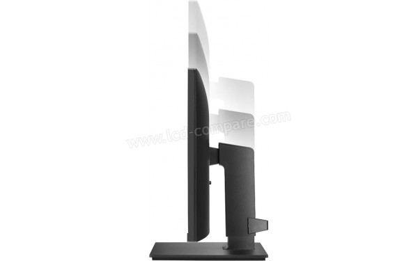 LG 24QP750P-B - Vue de profil r&eacute;glage hauteur