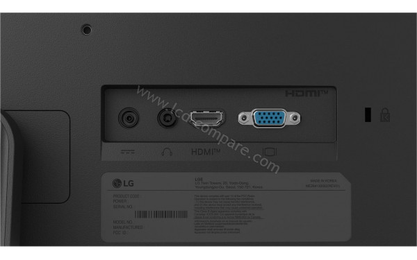 LG 24U411B-B - Connectiques
