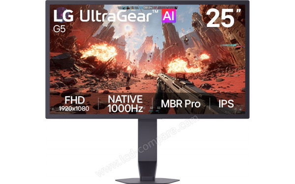 LG 25G590B-B - Vue de face