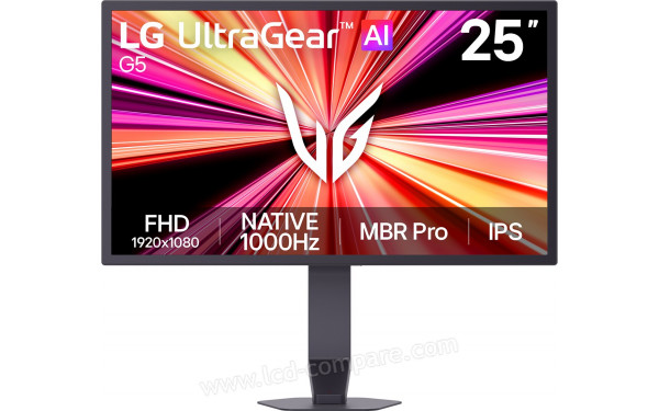 LG 25G590B-B - Vue de face