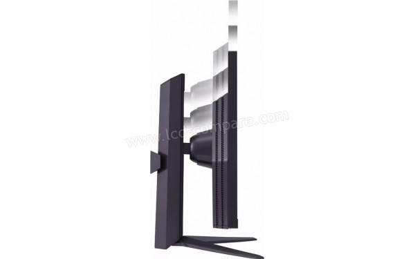 LG 25GR75FG-B - Vue de profil gauche r&eacute;glage hauteur