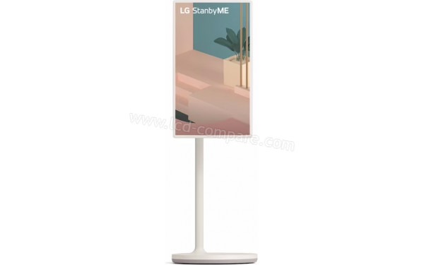 LG StanbyME 27ART10AKPL - Vue de face en mode portrait