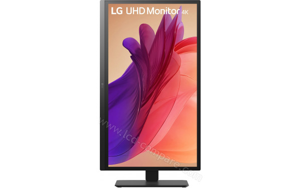 LG 27BA45U-B - Vue de face en mode portrait