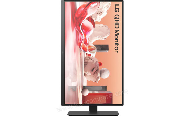LG 27BA75QB-B - Vue de face en mode portrait