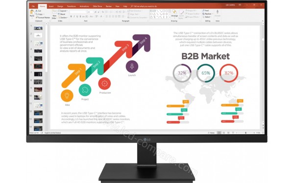LG 27BL650C-B Import EU - Vue de face