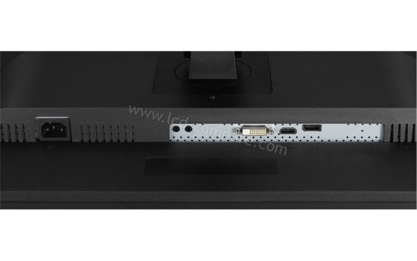 LG 27BN550Y-B - Vue du dessous avec la connectique