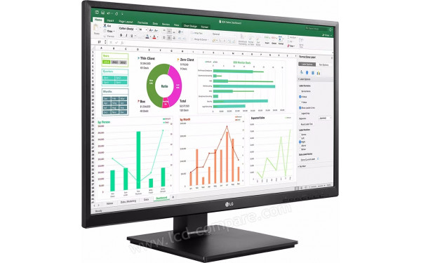 LG 27BN55UP-B - Vue 3/4 gauche