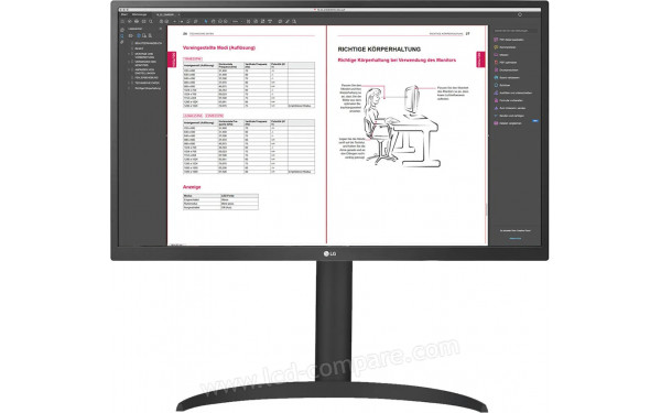 LG 27BP55U-B - Vue de face