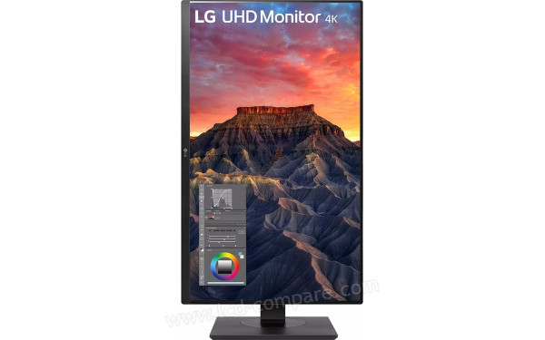 LG 27BQ65UK-B - Vue de face en mode portrait