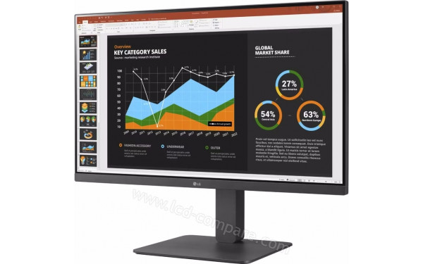 LG 27BR550Y-C - Vue 3/4 droite