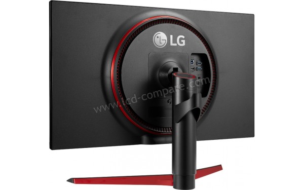 LG 27GL850-B - Vue 3/4 arri&egrave;re