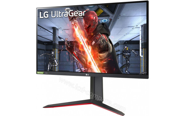 LG 27GN650-B - Vue 3/4 droite