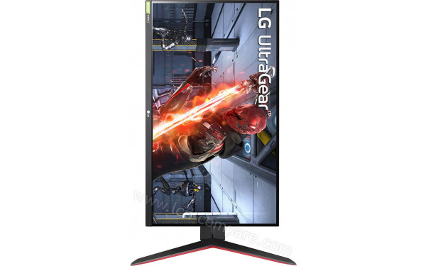 LG 27GN650-B - Vue de face en mode portrait