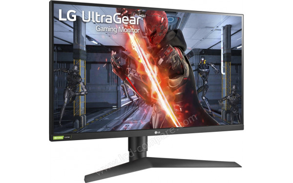 LG 27GN750-B - Vue 3/4 gauche