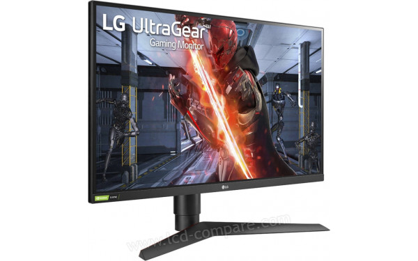 LG 27GN750-B - Vue 3/4 gauche