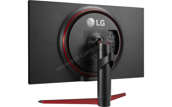 LG 27GN750-B - Vue 3/4 arri&egrave;re