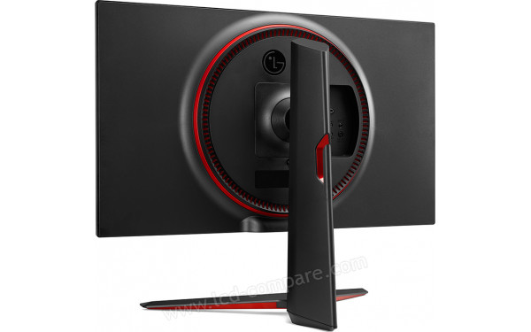 LG 27GN850-B - Vue 3/4 arri&egrave;re